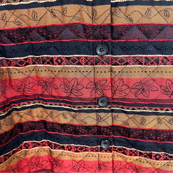 Vintage Rafael Sport autumn quilt jacket with leaves - Picture 3 of 4